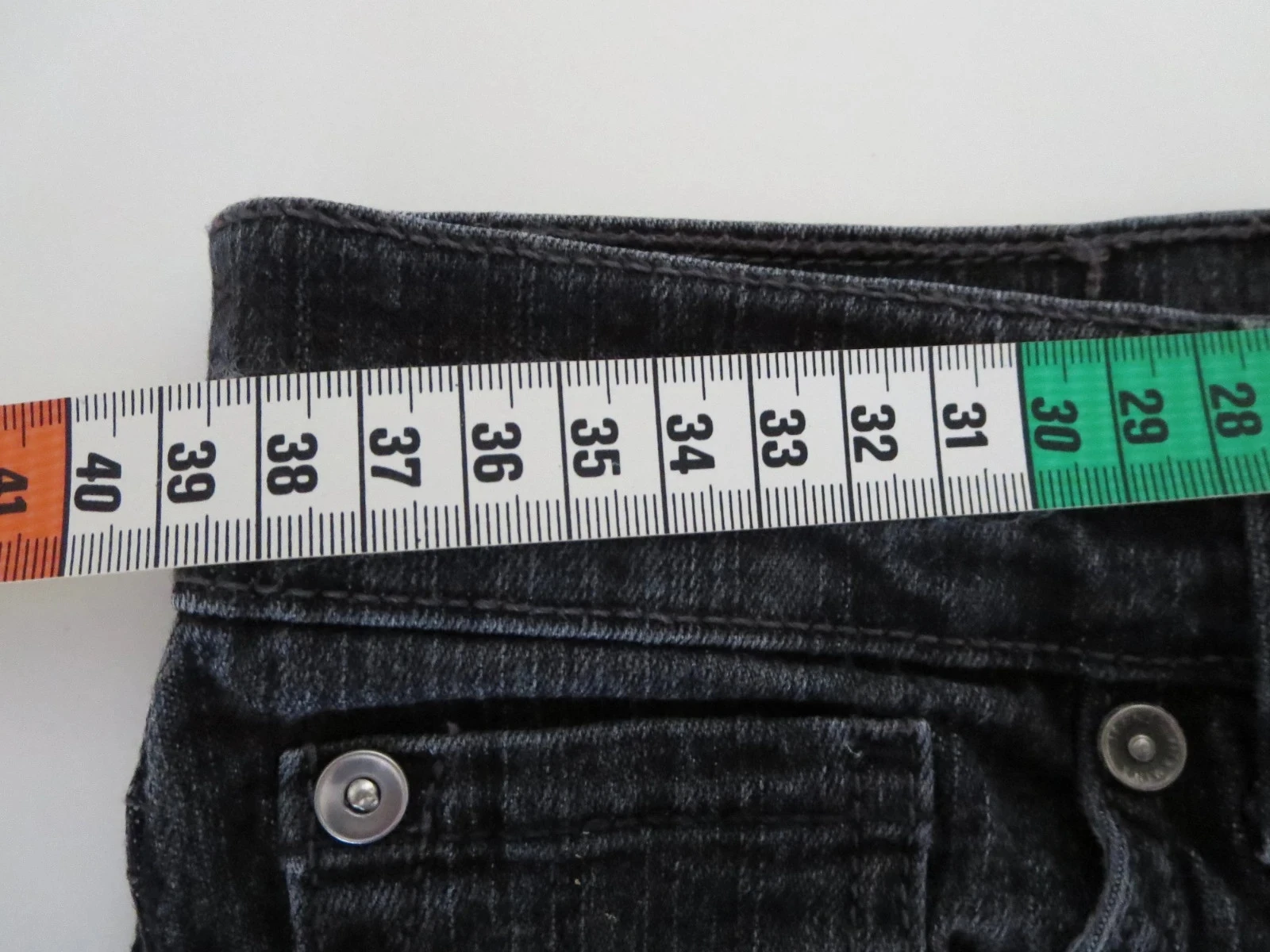 Jeans  Vitamina  gris foncé – Taille 38 M – Très bon état – photo 4